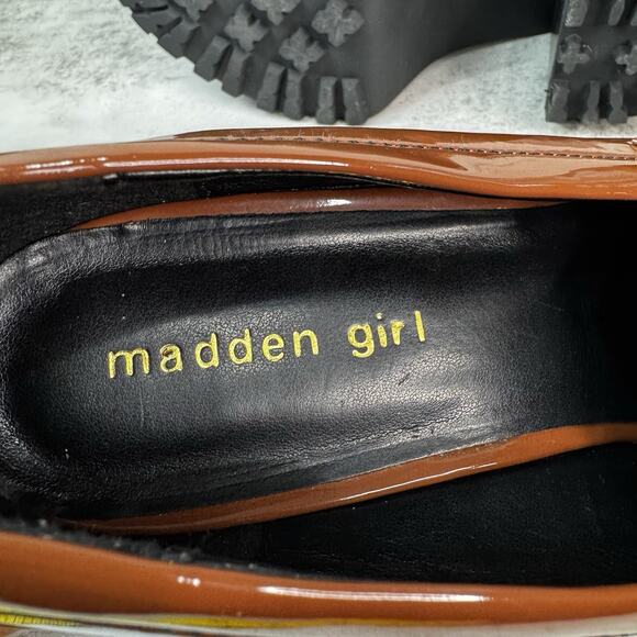 Madden Girl Kassidy-C Platform Loafer Women's 11 Brown Lug Sole Chunky Heel - Picture 5 of 14